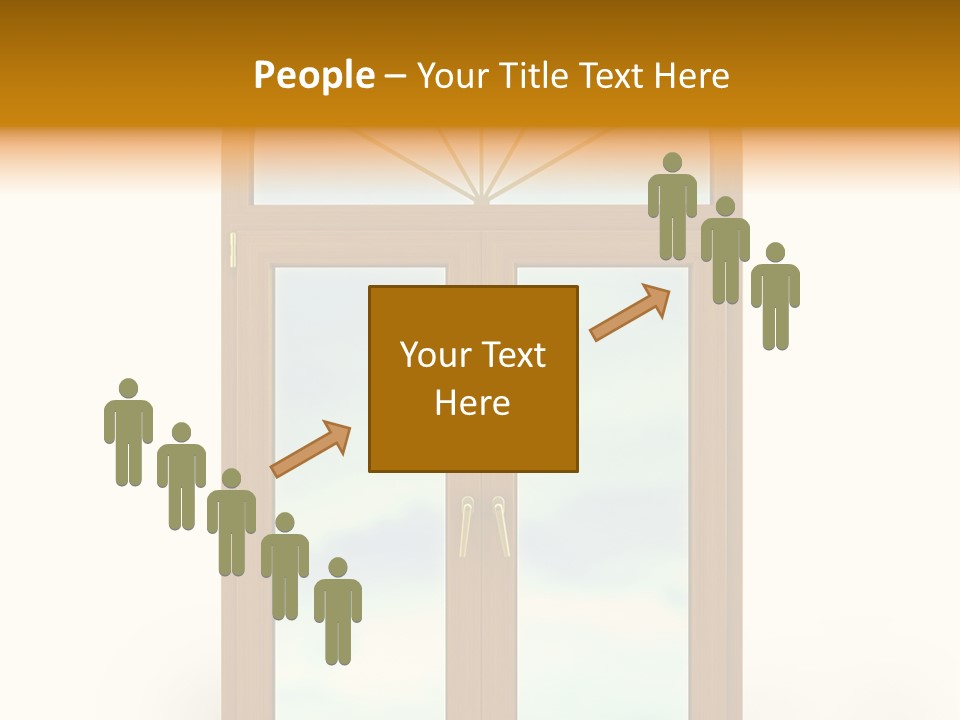 Double Golden Plastic PowerPoint Template