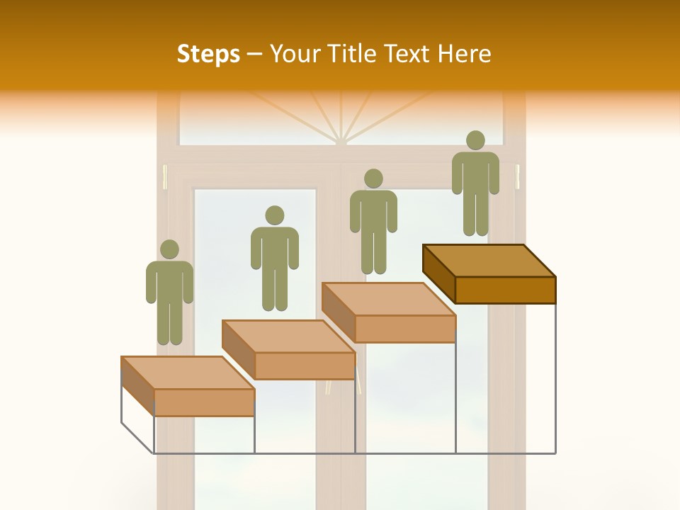 Double Golden Plastic PowerPoint Template