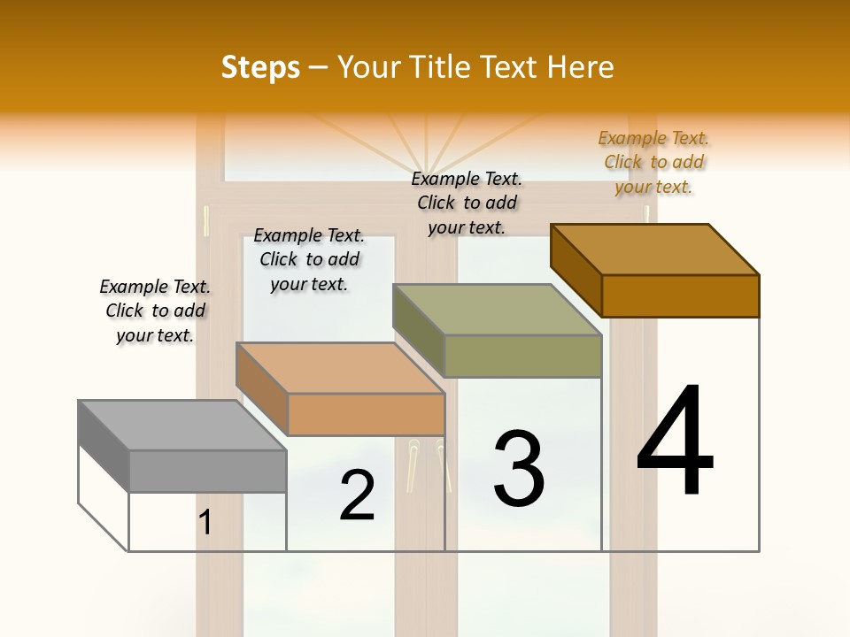 Double Golden Plastic PowerPoint Template