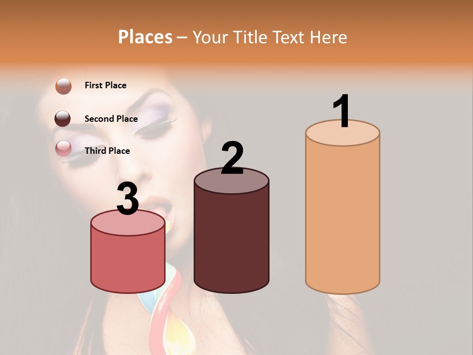 Long Pinup Shadows PowerPoint Template