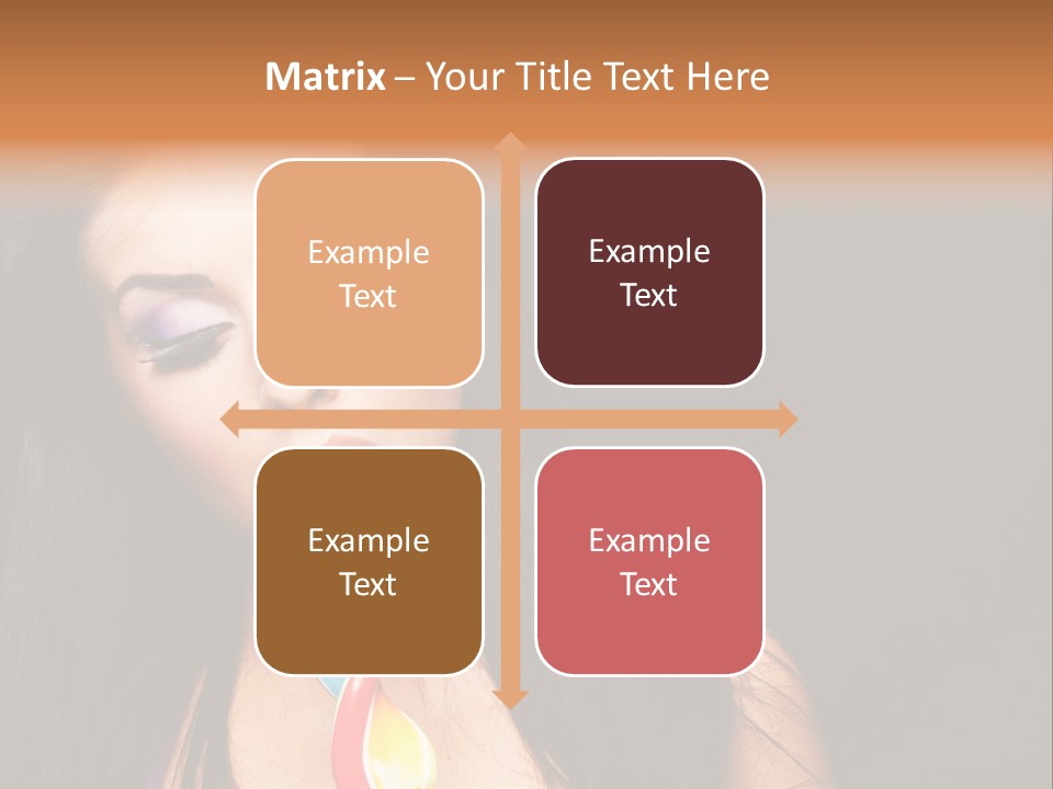 Long Pinup Shadows PowerPoint Template