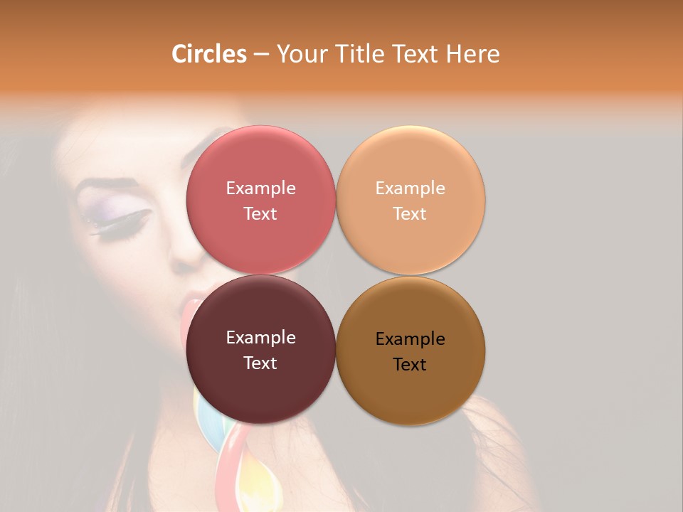 Long Pinup Shadows PowerPoint Template