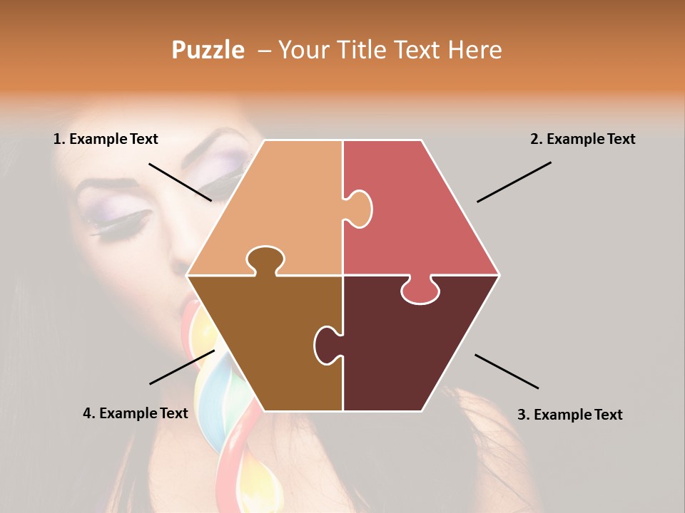 Long Pinup Shadows PowerPoint Template