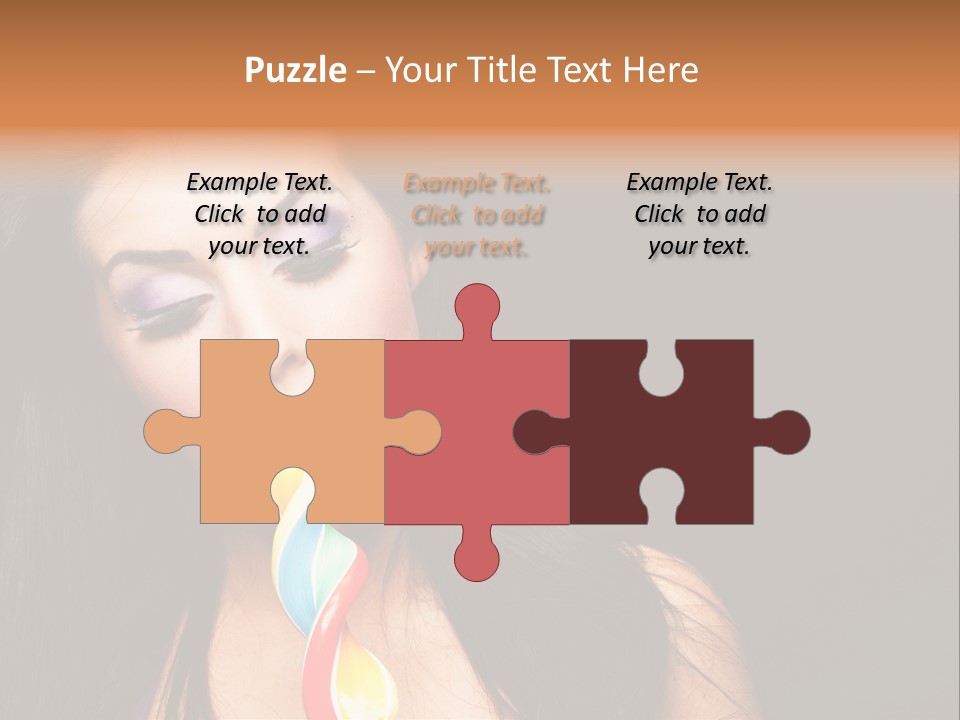 Long Pinup Shadows PowerPoint Template