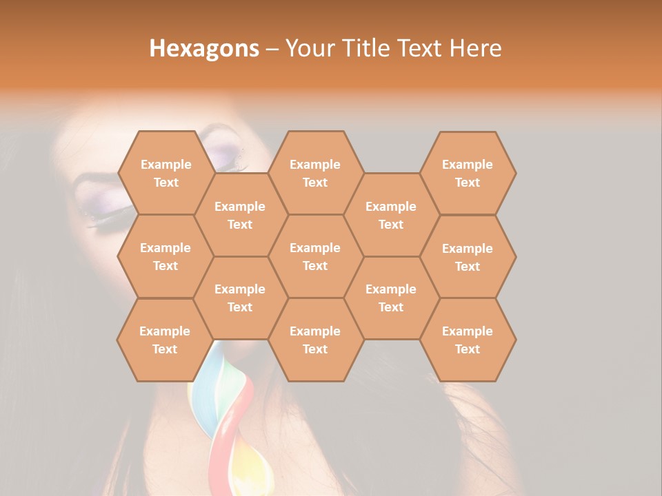 Long Pinup Shadows PowerPoint Template