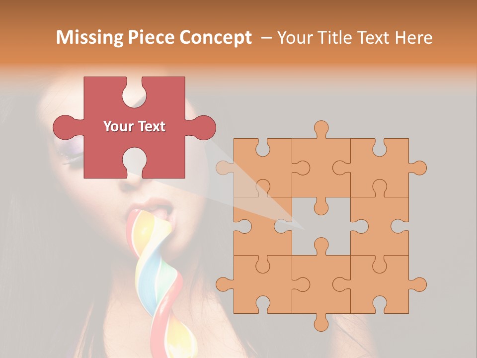 Long Pinup Shadows PowerPoint Template