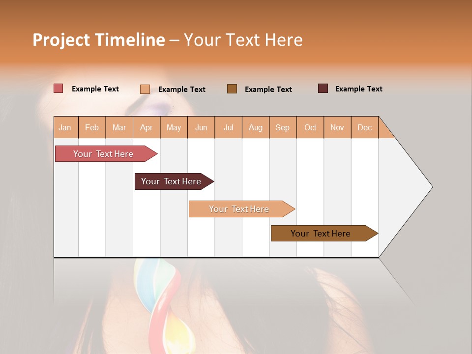 Long Pinup Shadows PowerPoint Template