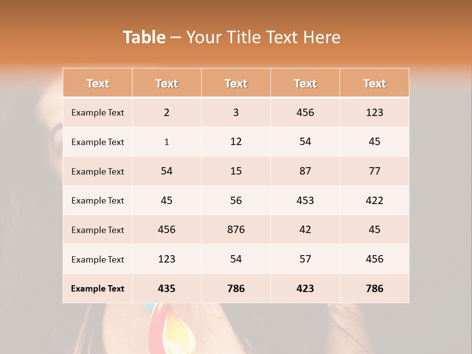 Long Pinup Shadows PowerPoint Template