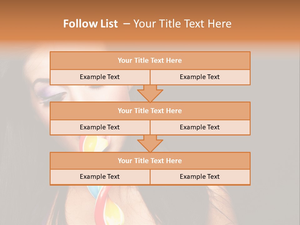 Long Pinup Shadows PowerPoint Template