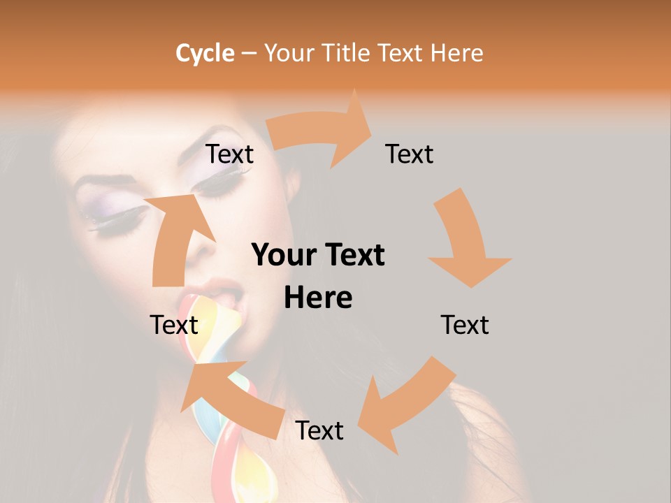 Long Pinup Shadows PowerPoint Template