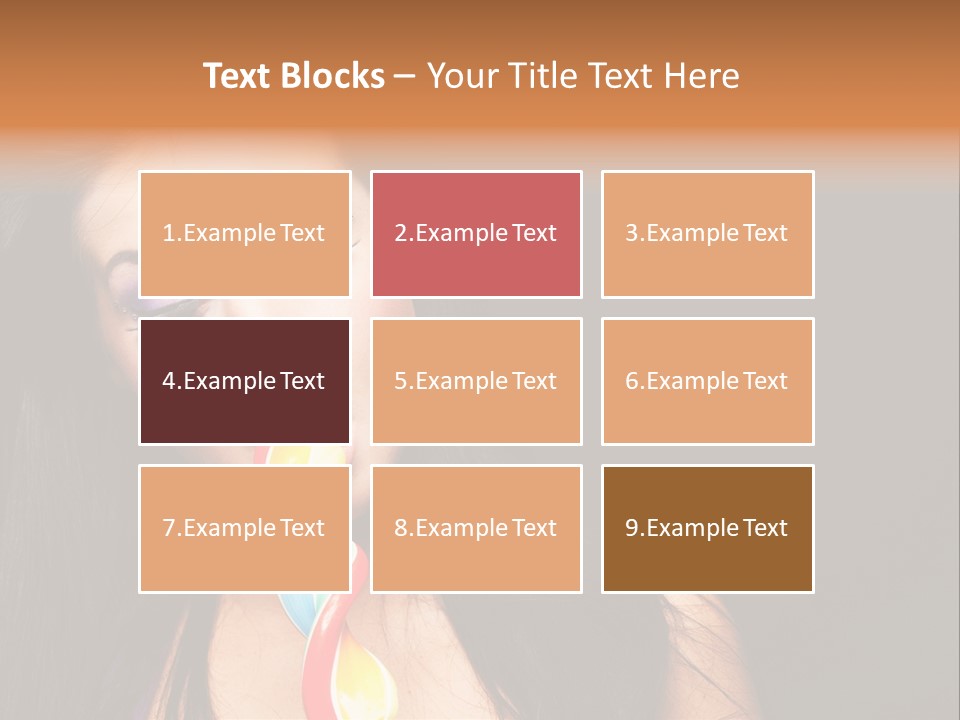 Long Pinup Shadows PowerPoint Template