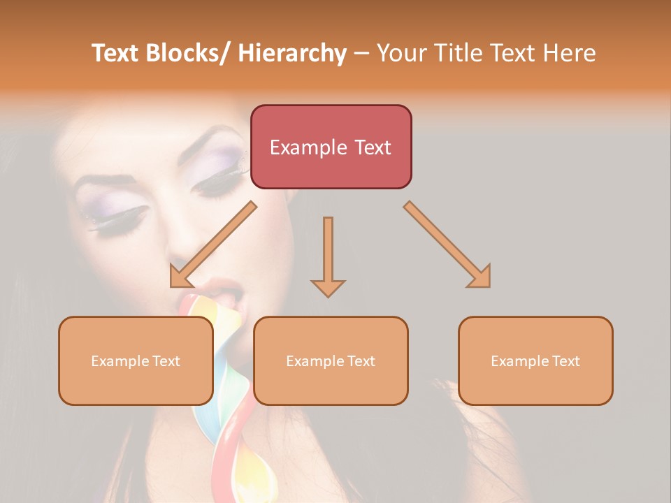 Long Pinup Shadows PowerPoint Template