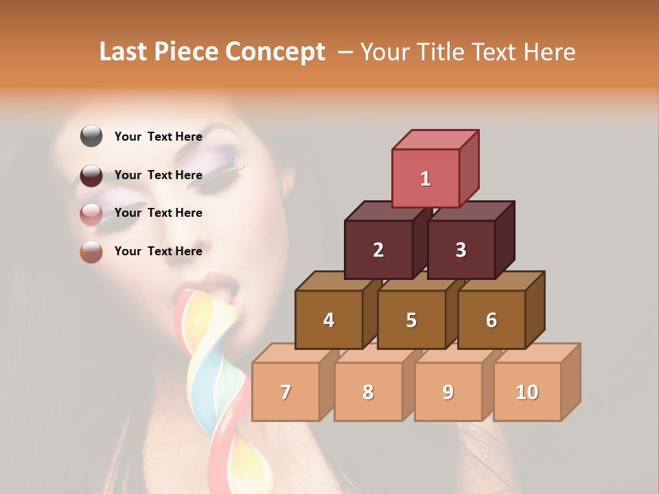 Long Pinup Shadows PowerPoint Template