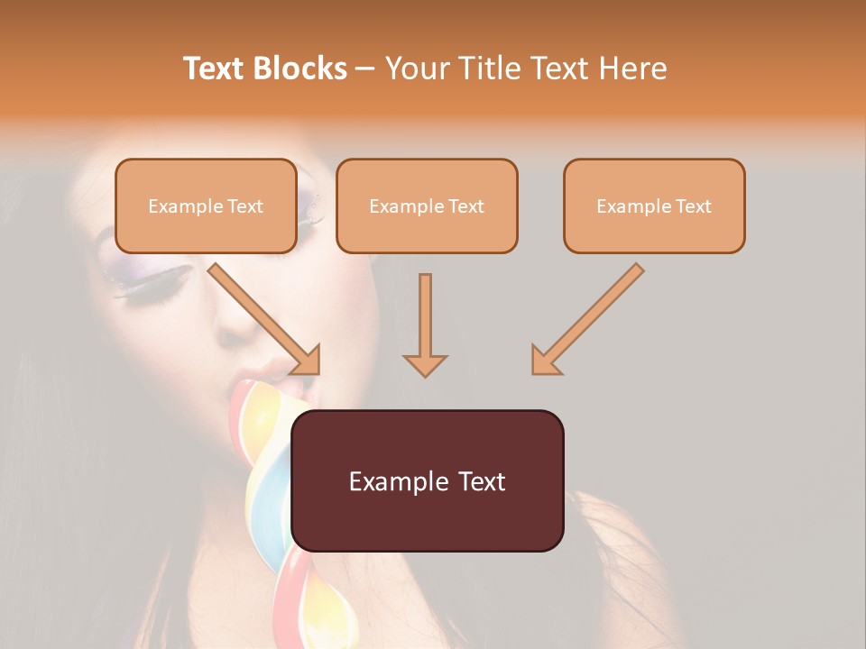 Long Pinup Shadows PowerPoint Template