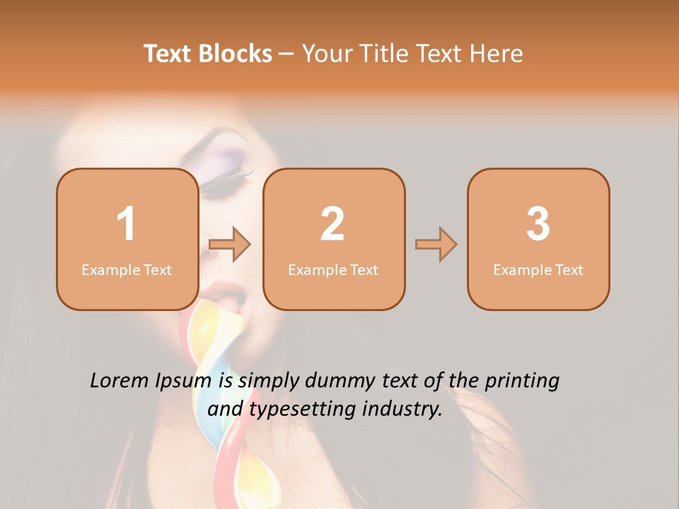 Long Pinup Shadows PowerPoint Template