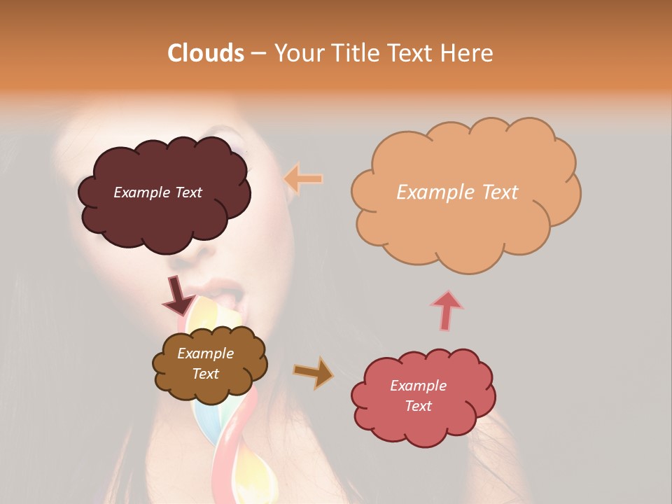 Long Pinup Shadows PowerPoint Template
