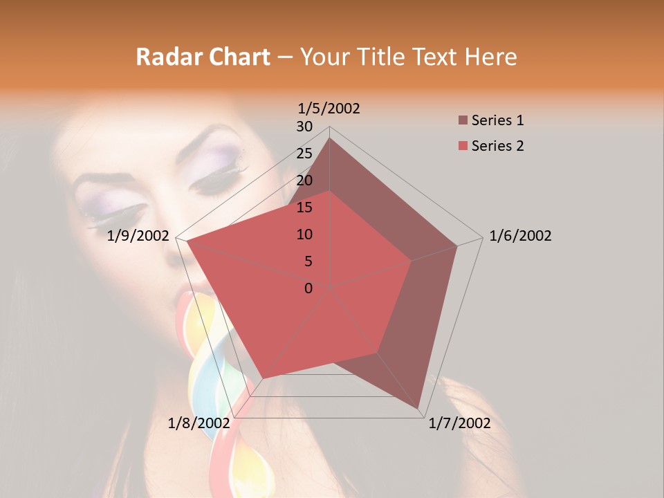 Long Pinup Shadows PowerPoint Template