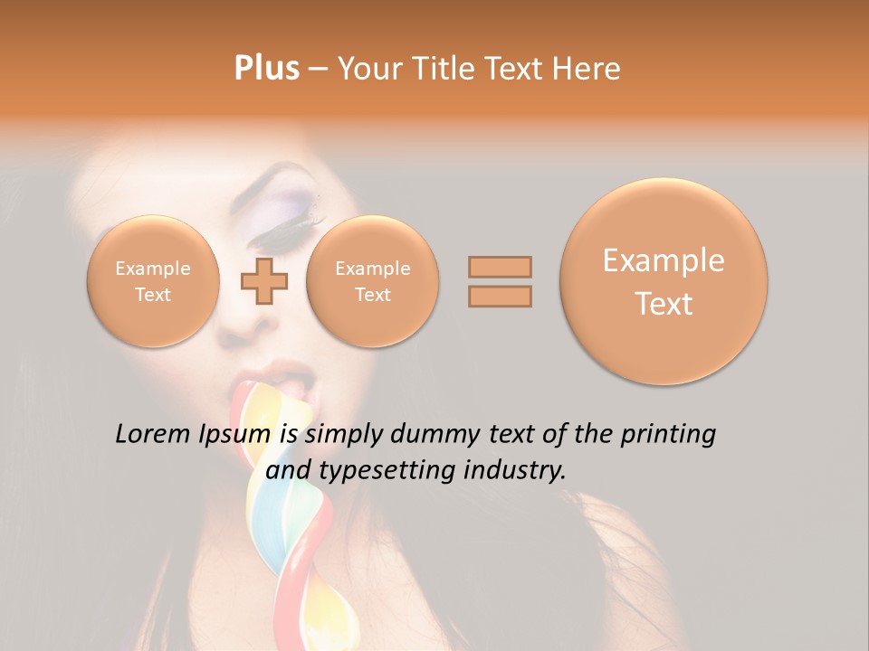 Long Pinup Shadows PowerPoint Template