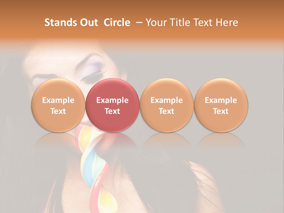 Long Pinup Shadows PowerPoint Template