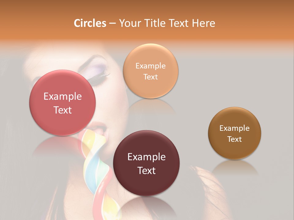 Long Pinup Shadows PowerPoint Template