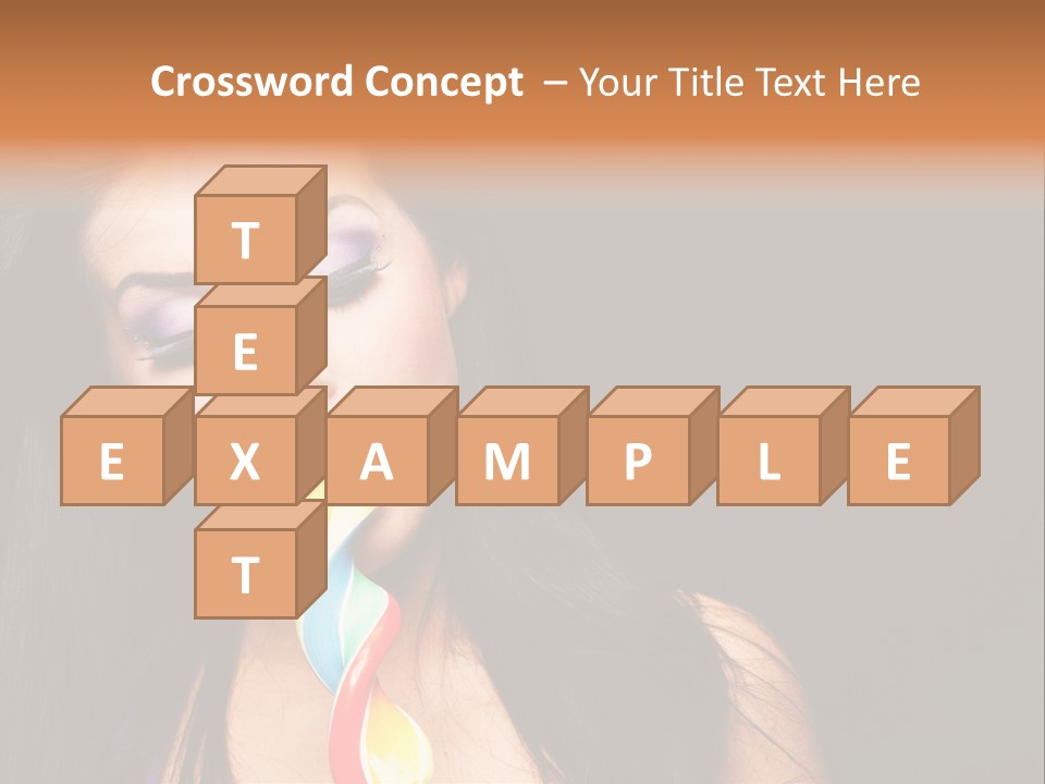 Long Pinup Shadows PowerPoint Template