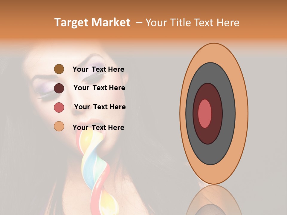 Long Pinup Shadows PowerPoint Template