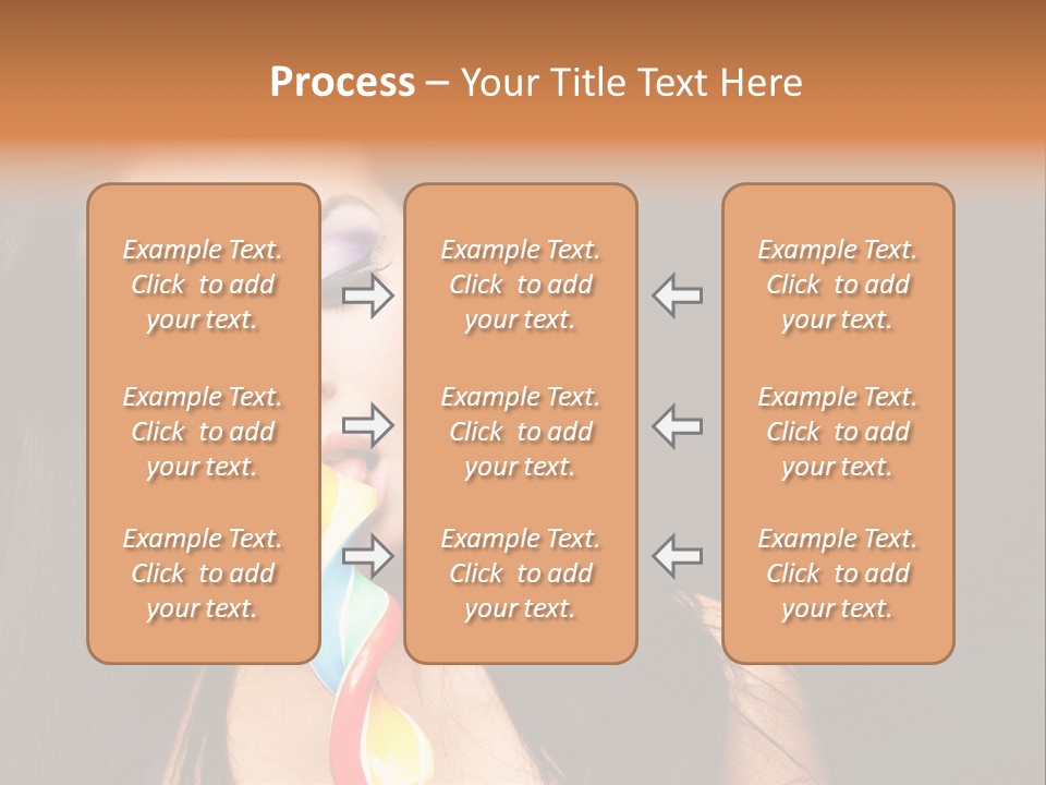 Long Pinup Shadows PowerPoint Template