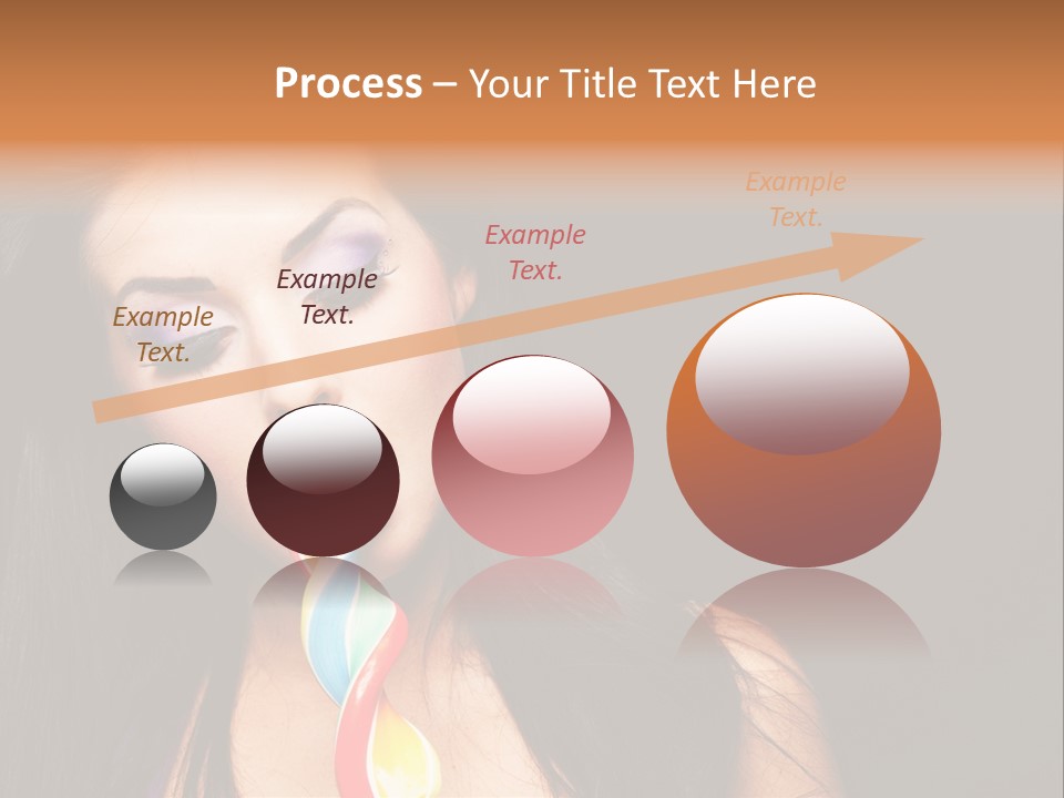 Long Pinup Shadows PowerPoint Template