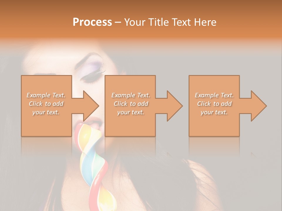 Long Pinup Shadows PowerPoint Template
