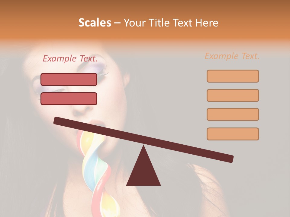 Long Pinup Shadows PowerPoint Template