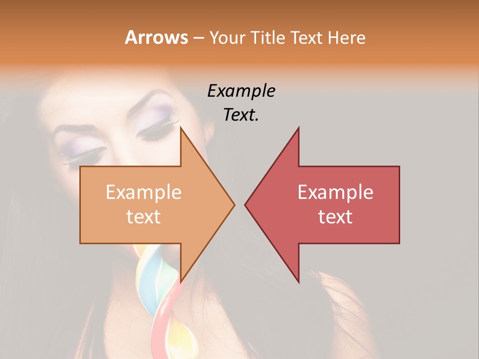 Long Pinup Shadows PowerPoint Template