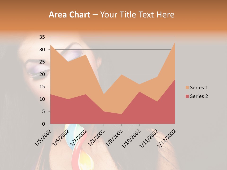 Long Pinup Shadows PowerPoint Template