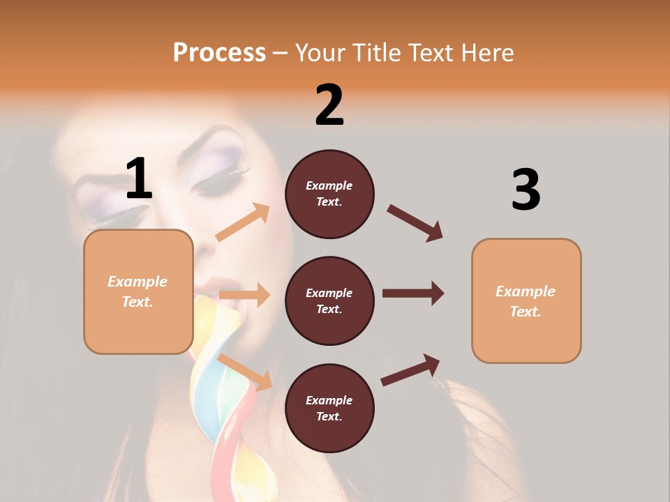Long Pinup Shadows PowerPoint Template