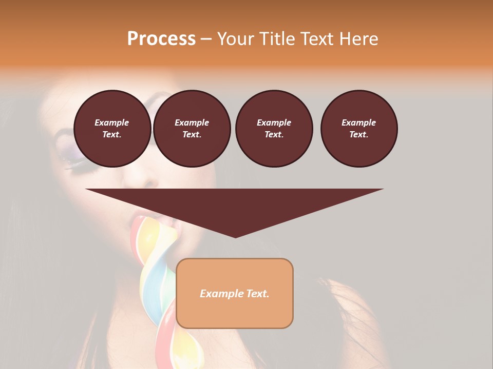 Long Pinup Shadows PowerPoint Template