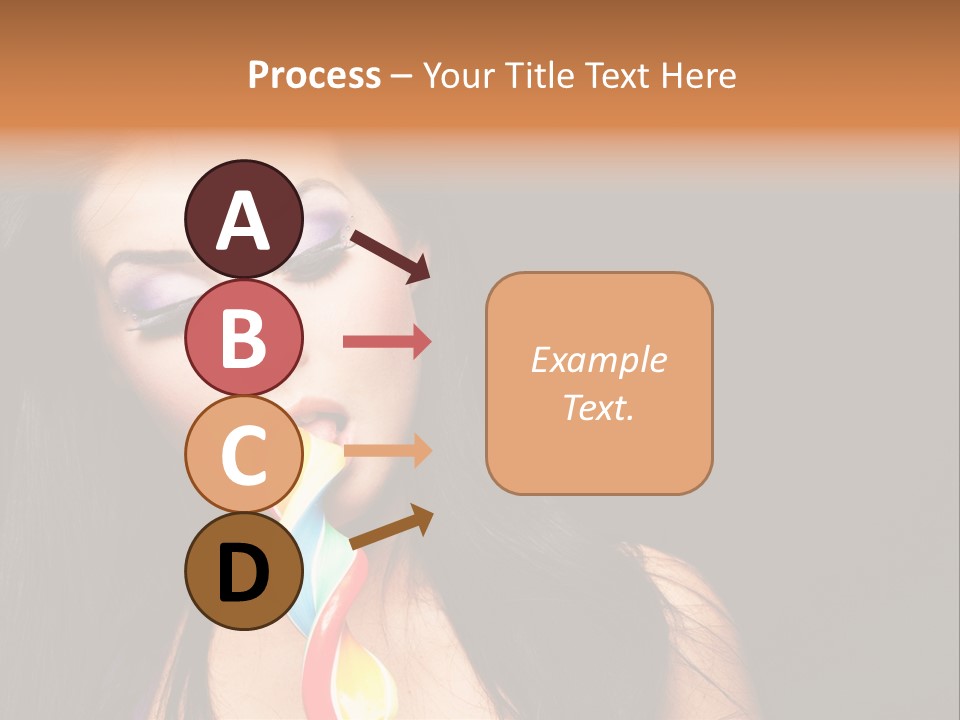 Long Pinup Shadows PowerPoint Template