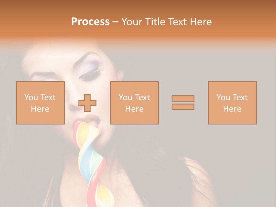 Long Pinup Shadows PowerPoint Template