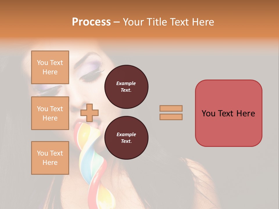 Long Pinup Shadows PowerPoint Template