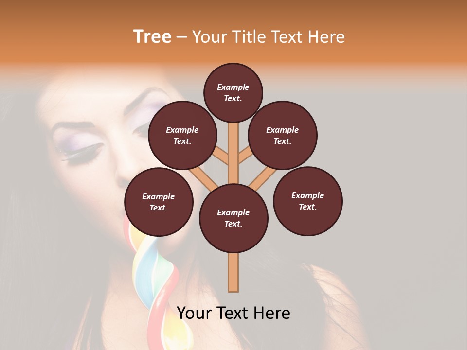 Long Pinup Shadows PowerPoint Template