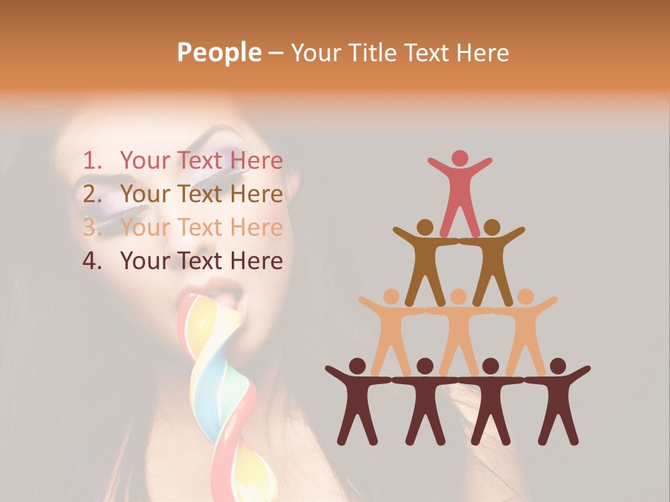 Long Pinup Shadows PowerPoint Template