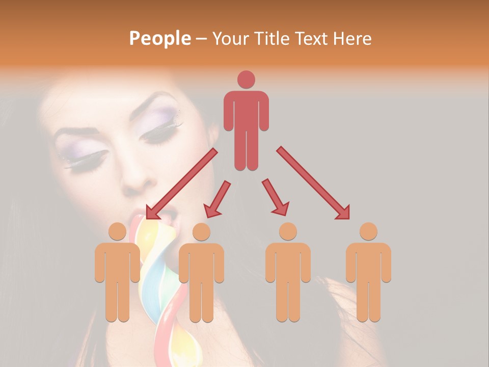 Long Pinup Shadows PowerPoint Template