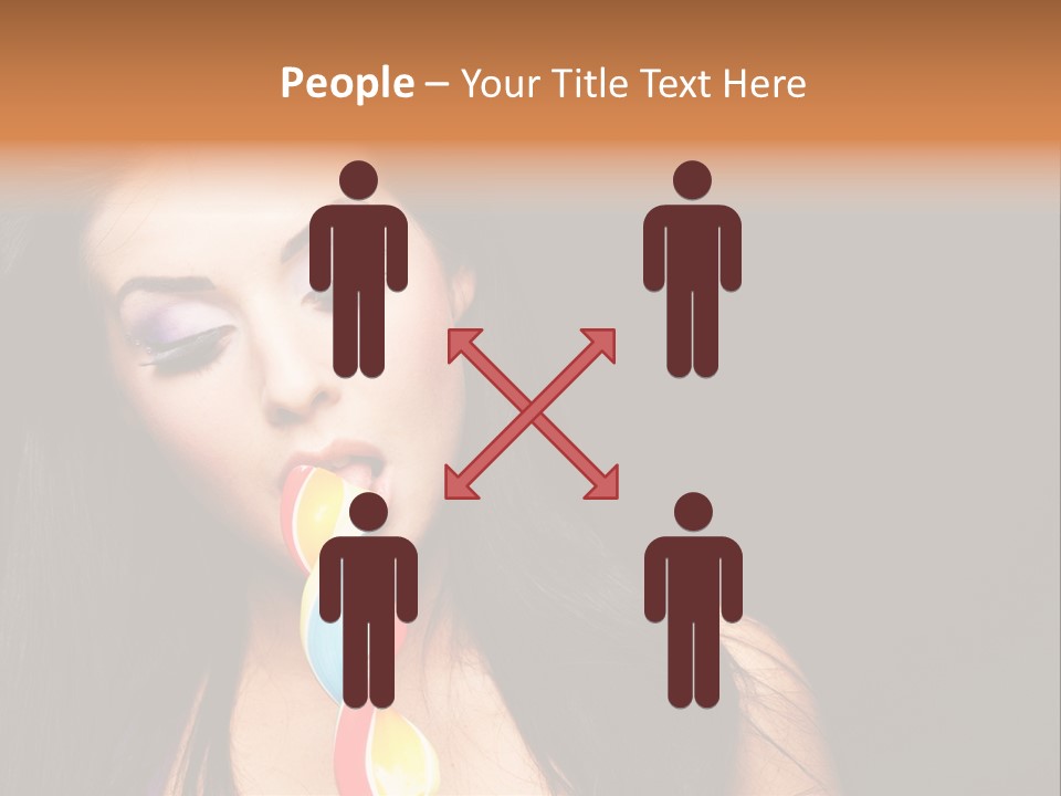 Long Pinup Shadows PowerPoint Template