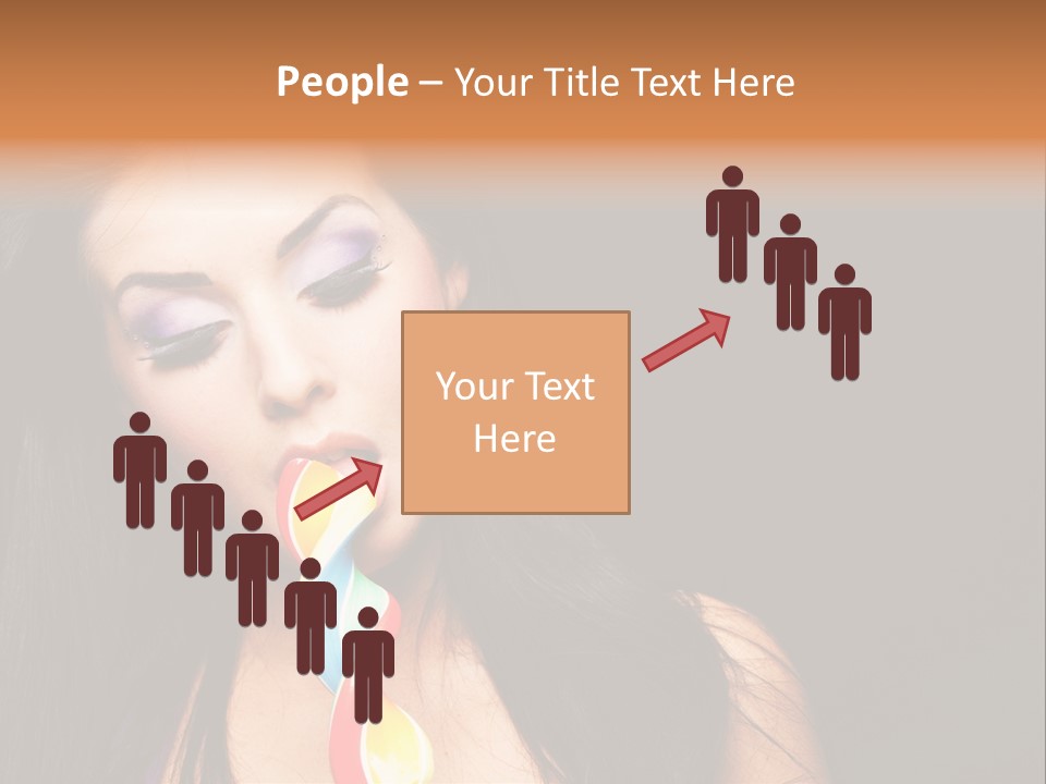 Long Pinup Shadows PowerPoint Template