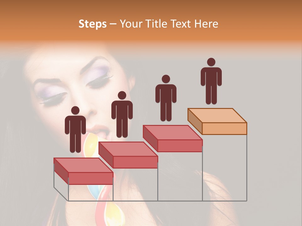 Long Pinup Shadows PowerPoint Template