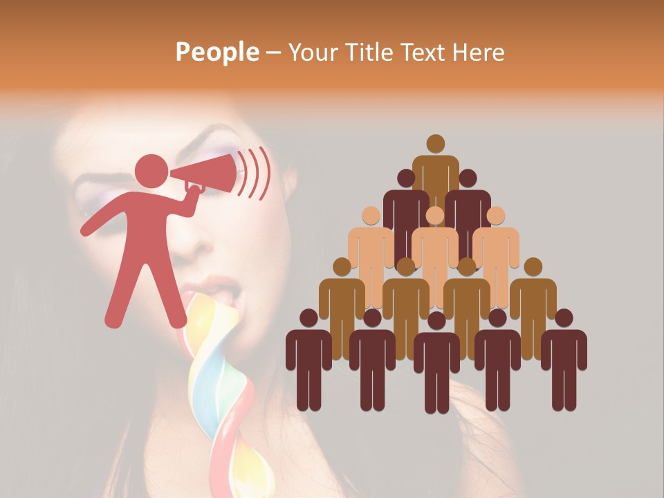 Long Pinup Shadows PowerPoint Template