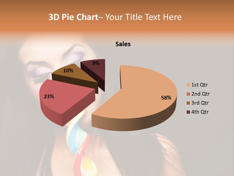Long Pinup Shadows PowerPoint Template
