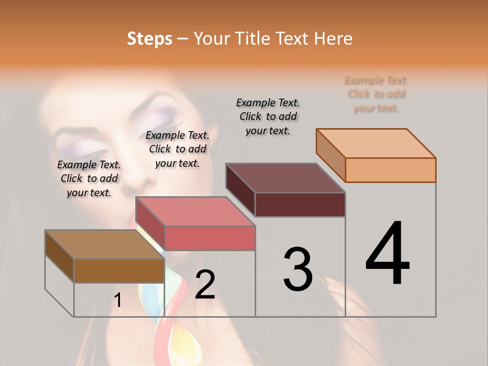 Long Pinup Shadows PowerPoint Template