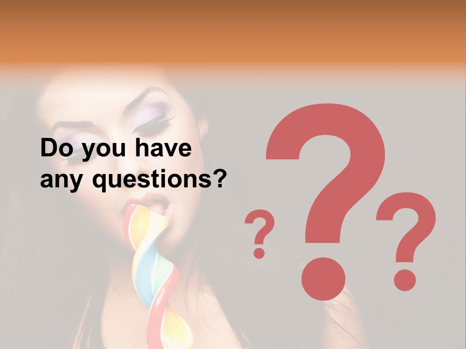 Long Pinup Shadows PowerPoint Template