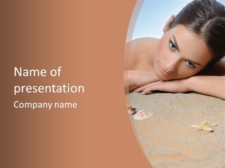 Peaceful Relax Beach PowerPoint Template