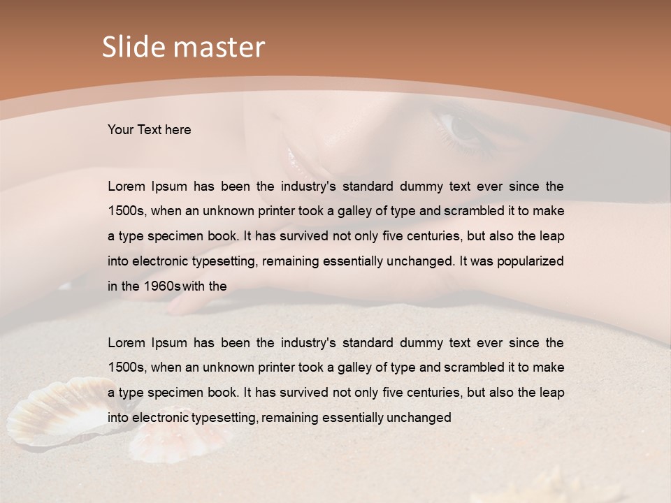 Peaceful Relax Beach PowerPoint Template