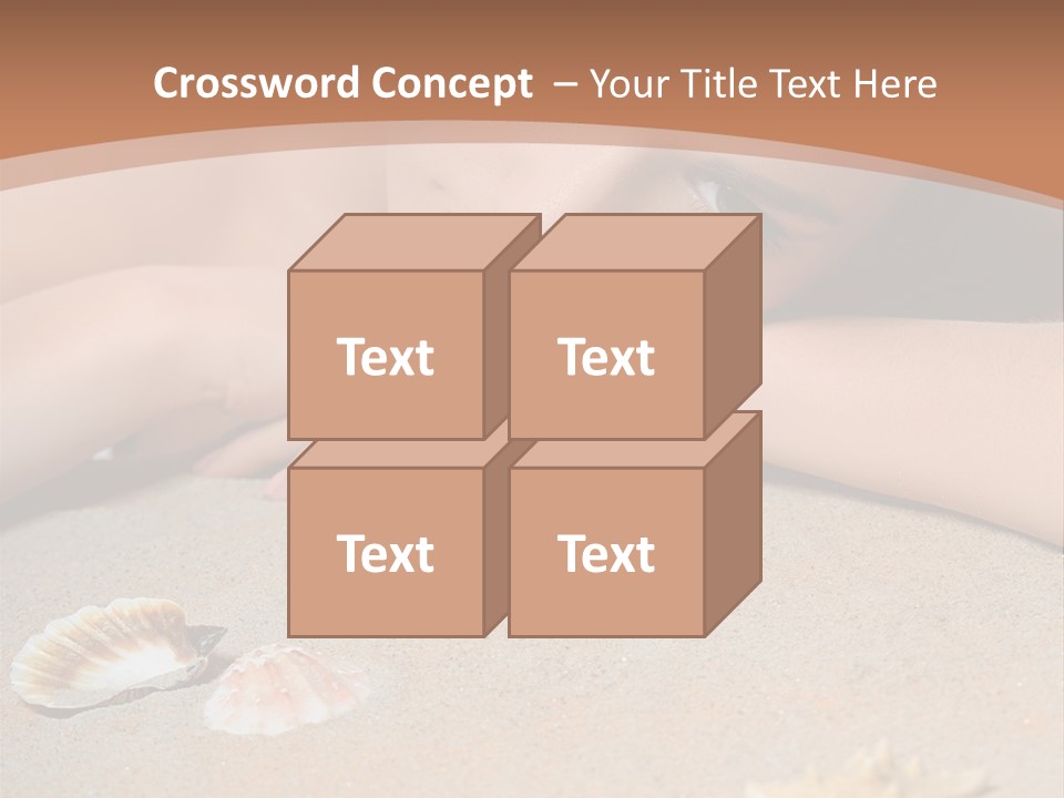 Peaceful Relax Beach PowerPoint Template